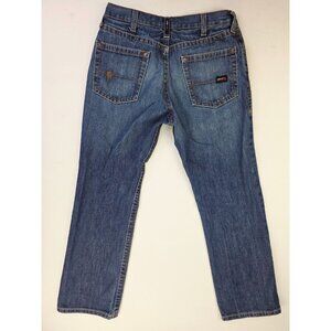Ariat Size 32X32 Men Flame Resistant Low Rise M4 Boot CAT2 2112 Blue Denim Jeans